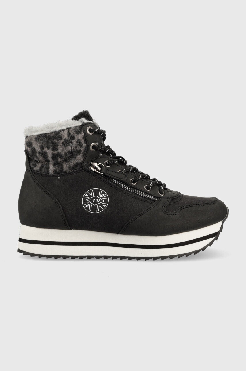 Lee Cooper Боти в черно с платформа - Pepit.bg