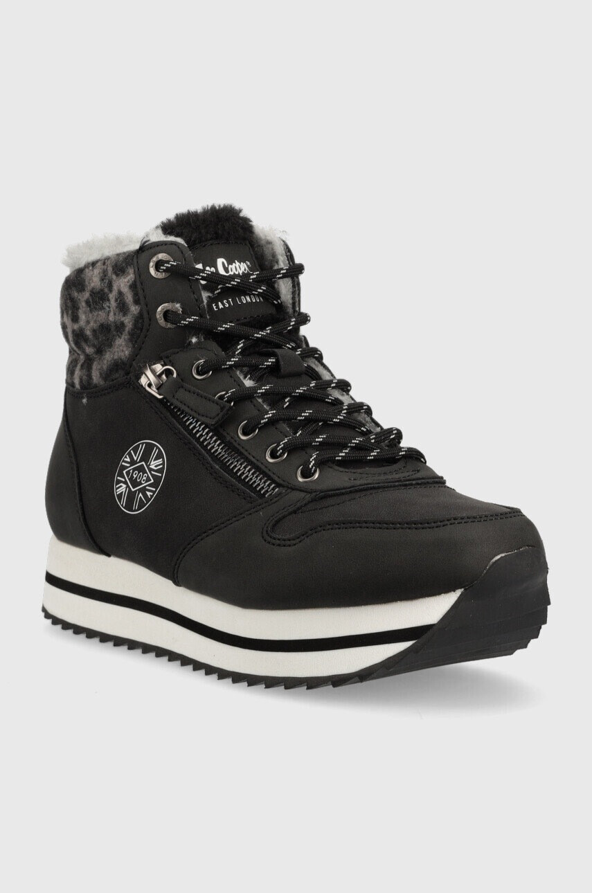 Lee Cooper Боти в черно с платформа - Pepit.bg