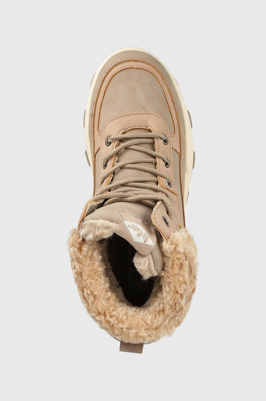 Lee Cooper Кубинки в бяло с равна подметка - Pepit.bg