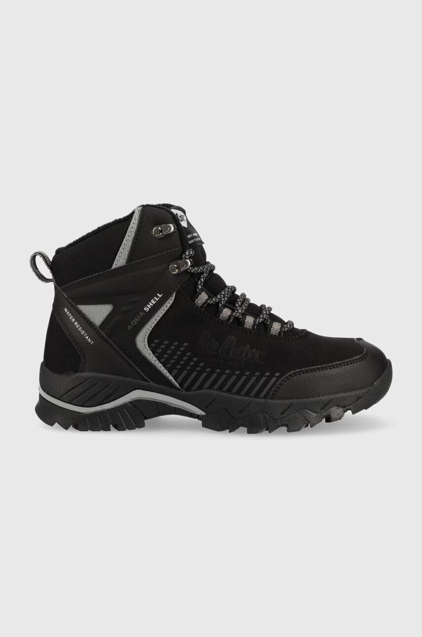 Lee Cooper Кубинки в черно с платформа с лека изолация - Pepit.bg