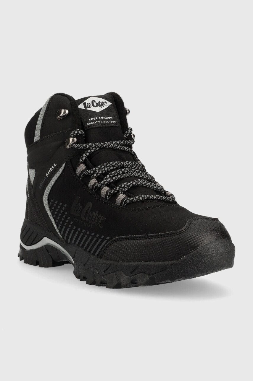 Lee Cooper Кубинки в черно с платформа с лека изолация - Pepit.bg