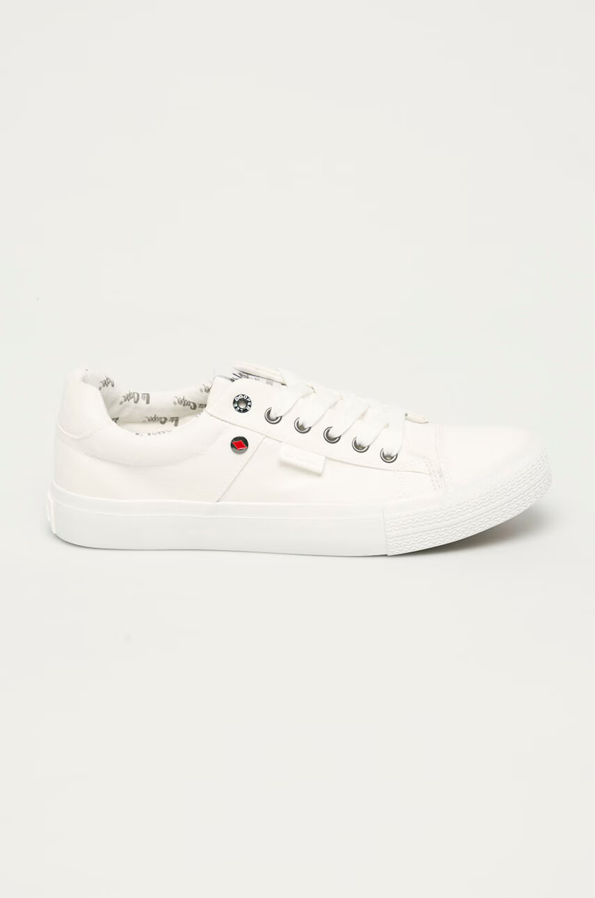 Lee Cooper Ниски кецове мъжки в бяло - Pepit.bg