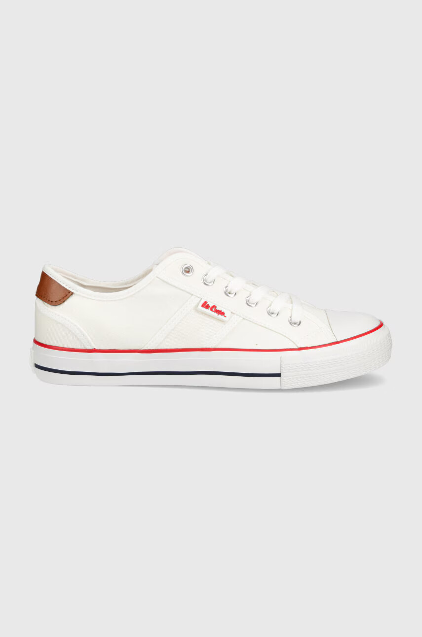 Lee Cooper Ниски кецове мъжко в бяло - Pepit.bg