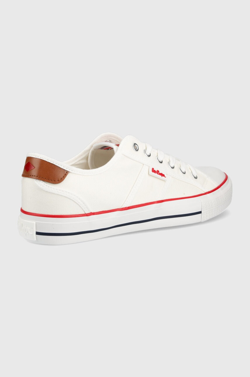 Lee Cooper Ниски кецове мъжко в бяло - Pepit.bg