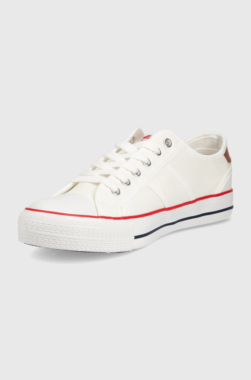 Lee Cooper Ниски кецове мъжко в бяло - Pepit.bg