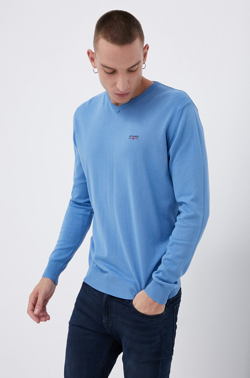 Lee Cooper Пуловер мъжки от лека материя - Pepit.bg
