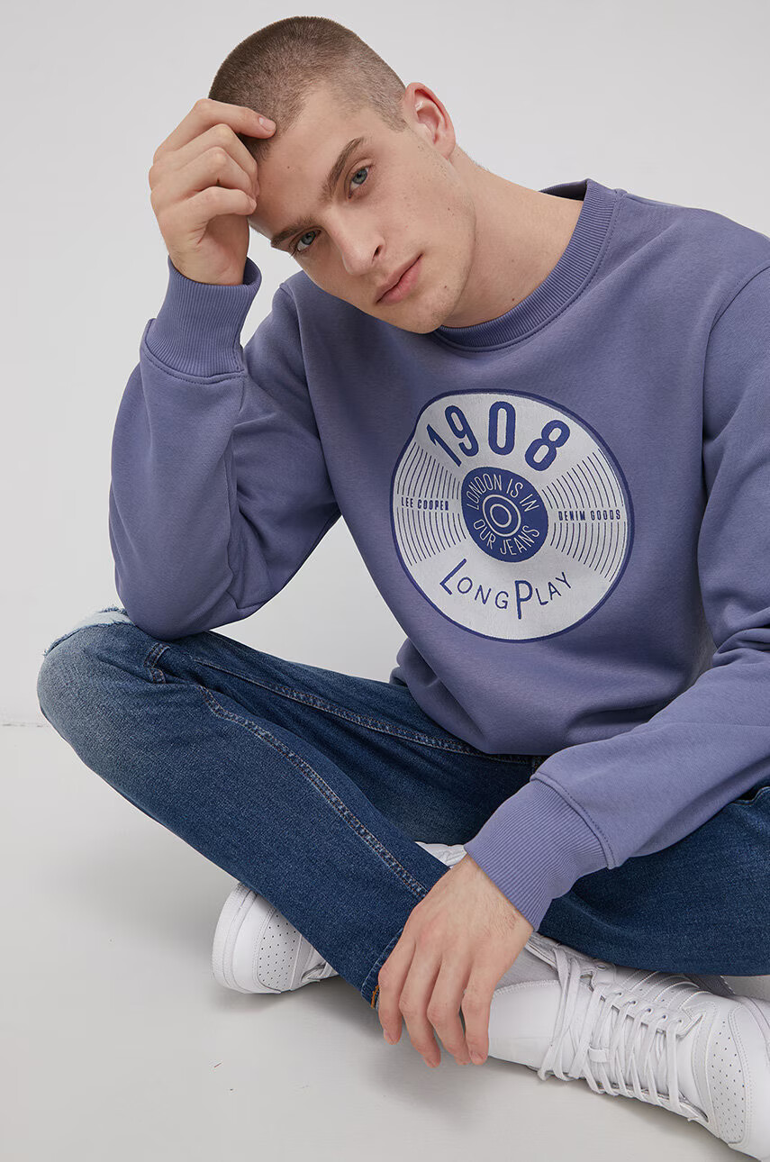 Lee Cooper Суичър мъжки с принт - Pepit.bg