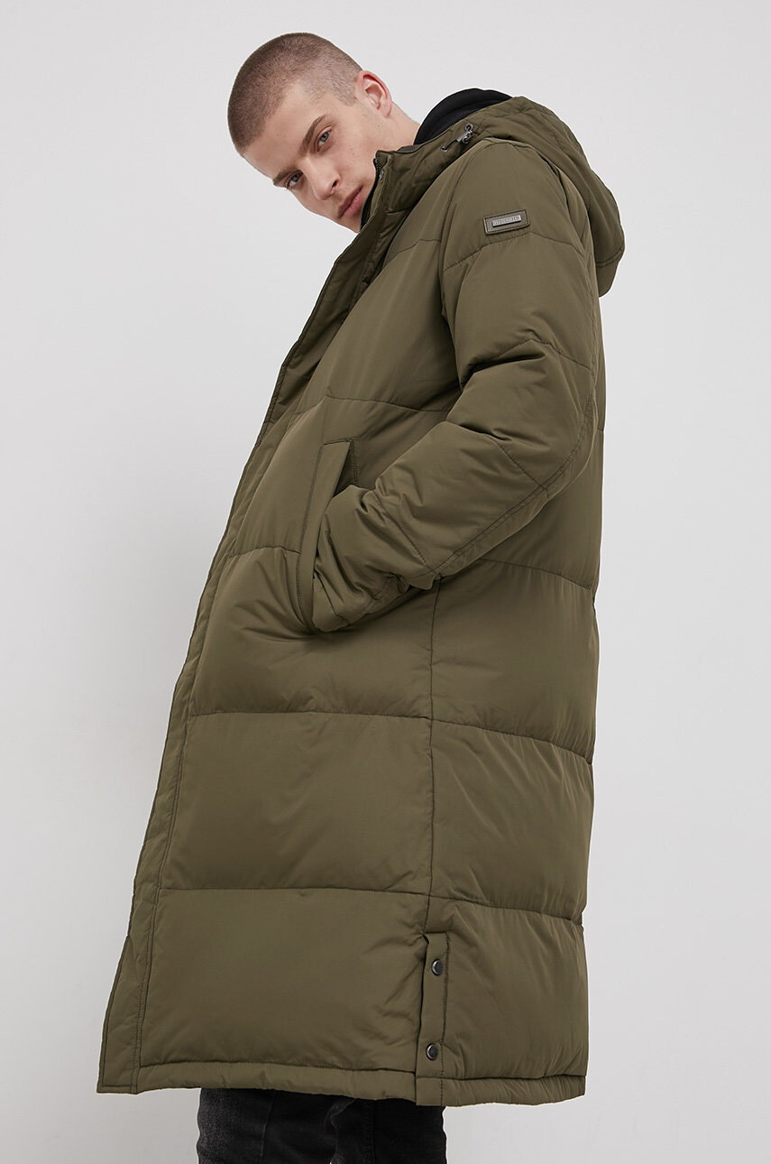 Lee Cooper Яке мъжко в зелено със зимна изолация - Pepit.bg