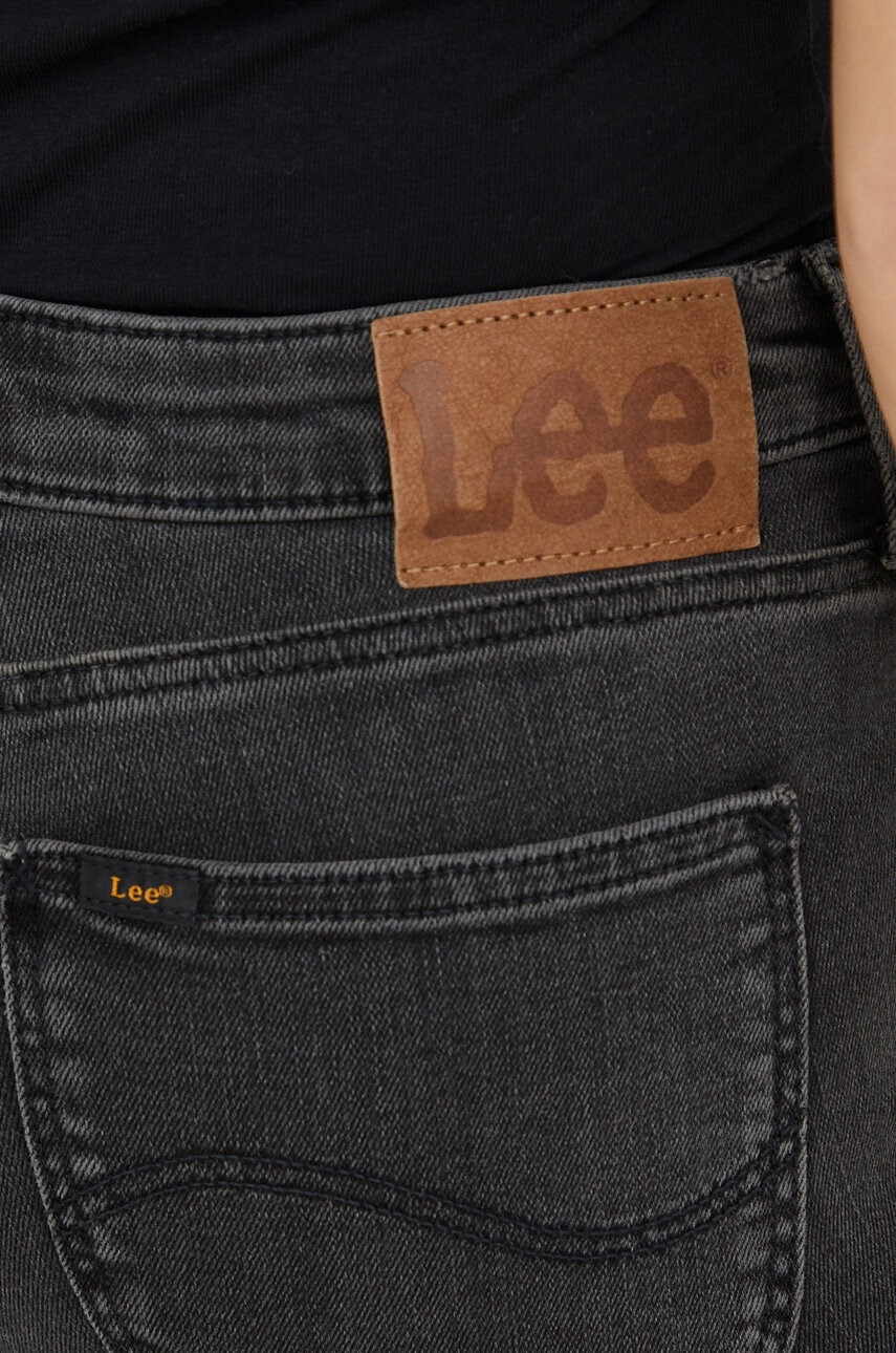 Lee Дънки Scarlett Black Mid Stone със стандартна талия - Pepit.bg