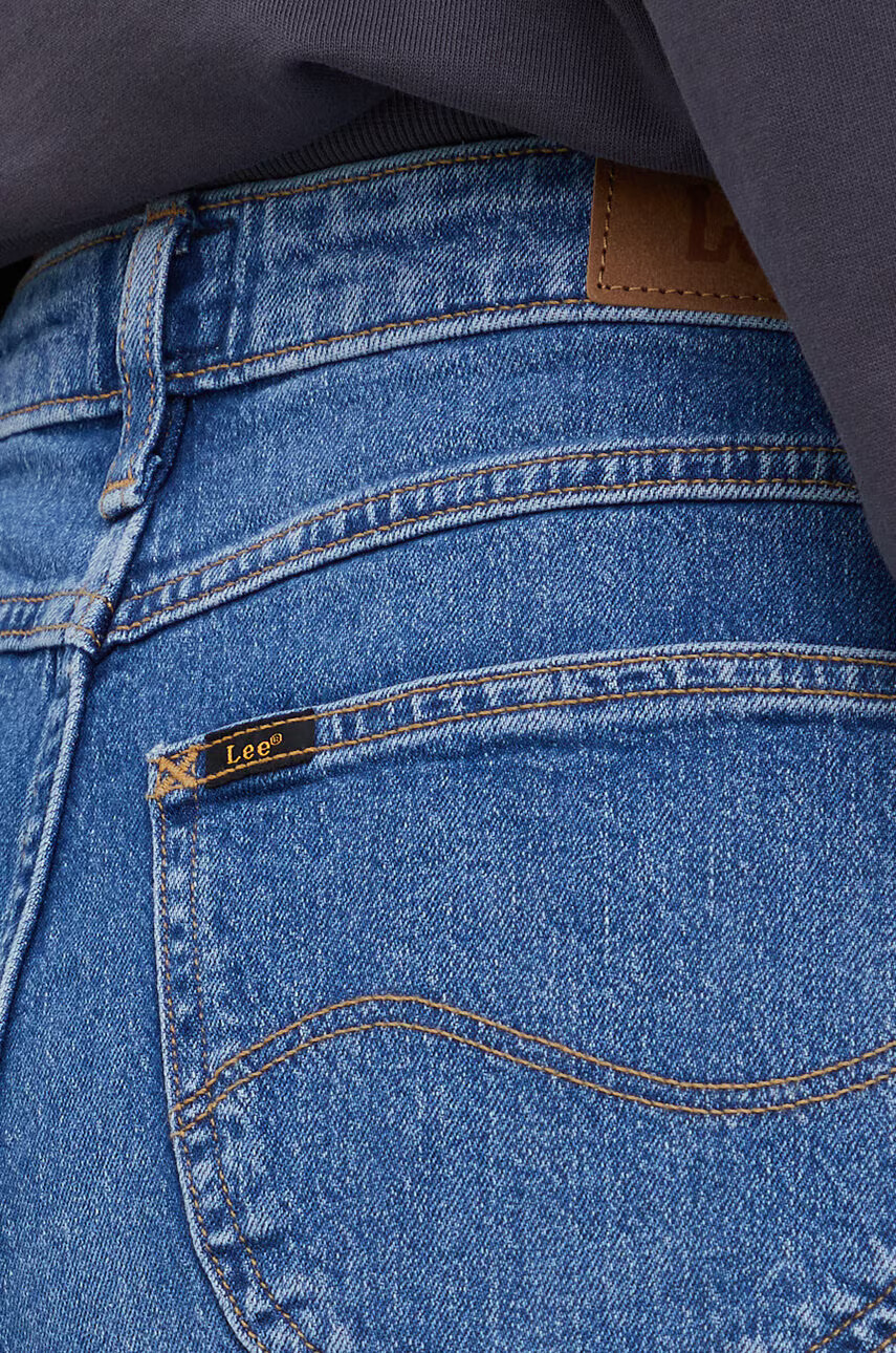 Lee Дънки Stella Tapered Used Alton дамски с висока талия - Pepit.bg