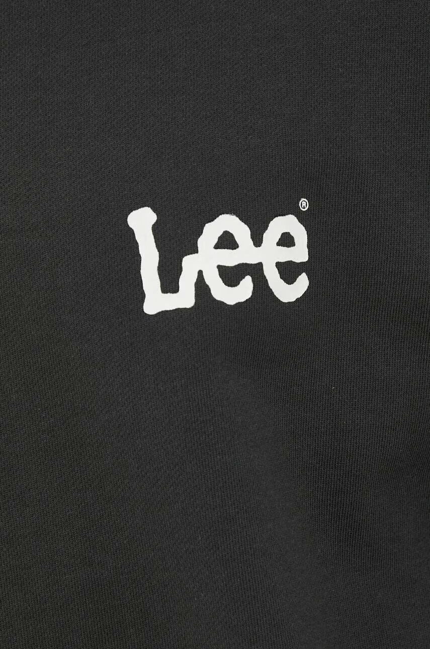 Lee Памучен суичър в сиво с принт - Pepit.bg