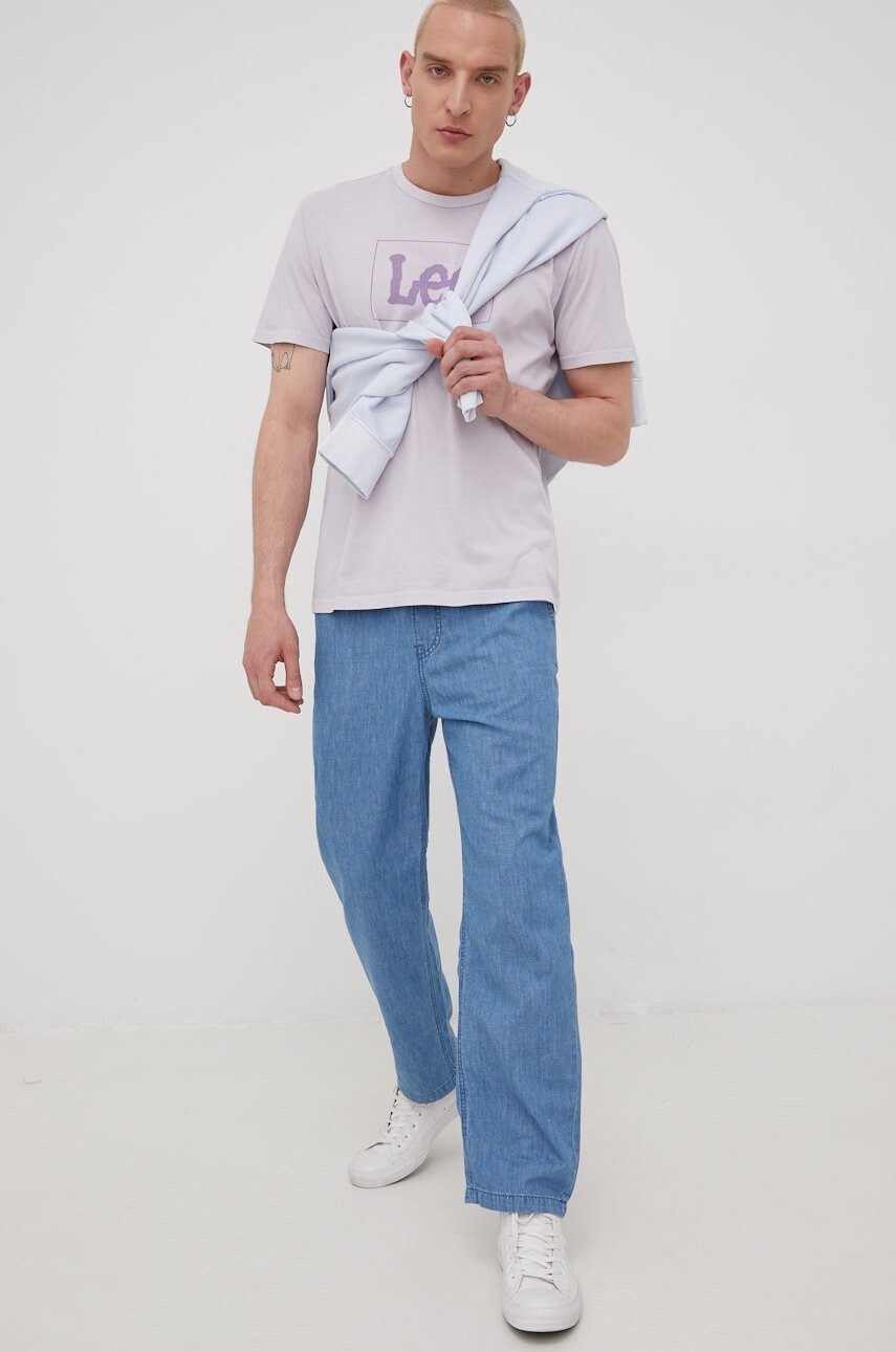 Lee Панталони Relaxed Drawstring P Light Wash - Pepit.bg