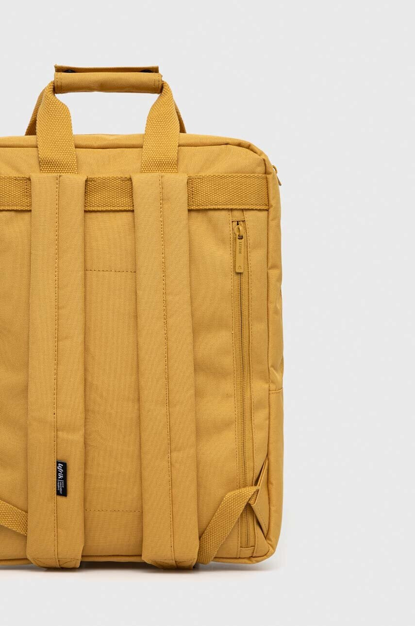 Lefrik Раница DAILY BACKPACK в жълто голям размер с изчистен дизайн - Pepit.bg