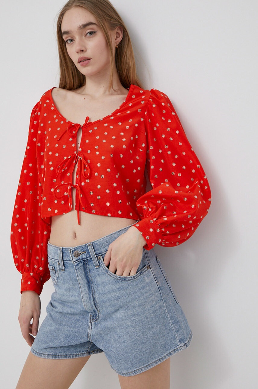 Levi's Блуза дамска в червено - Pepit.bg