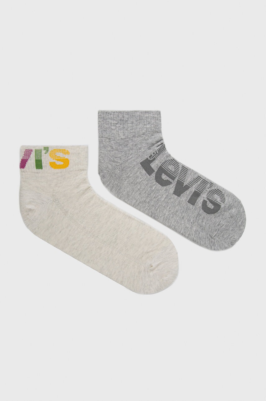 Levi's Чорапи мъжки в сиво - Pepit.bg