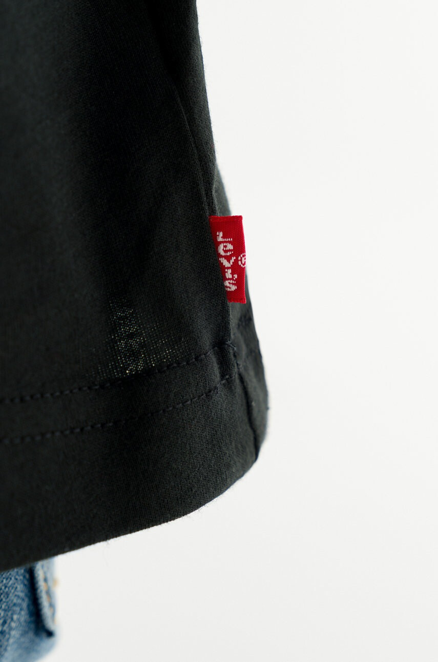 Levi's Детска блуза с дълги ръкави в черно с принт - Pepit.bg
