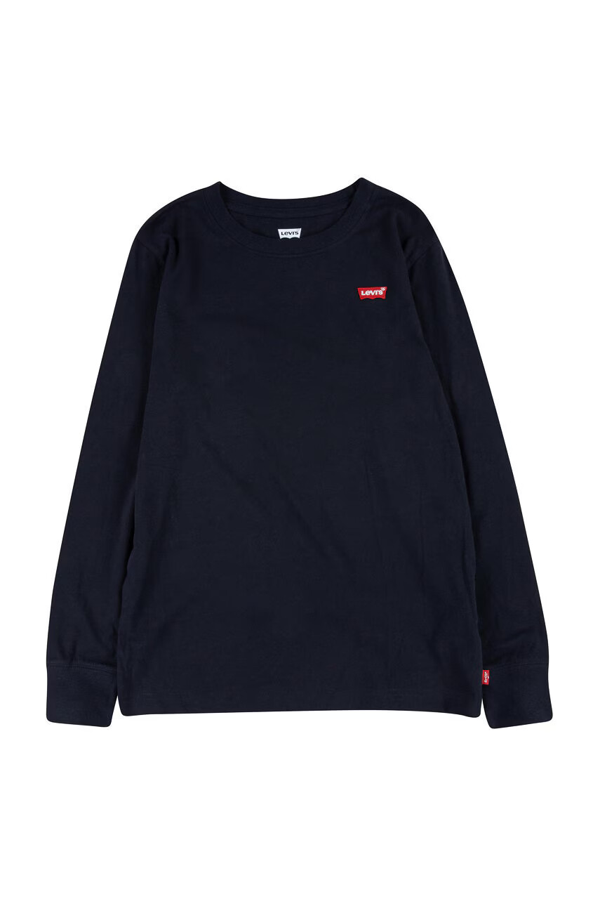 Levi's Детска блуза с дълги ръкави в черно с изчистен дизайн - Pepit.bg