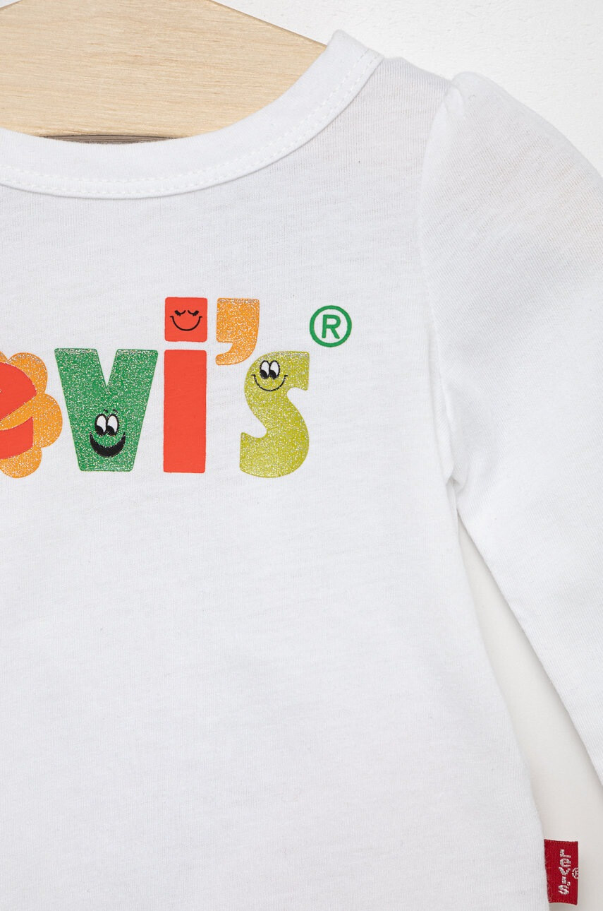 Levi's Детска блуза с дълги ръкави в бяло - Pepit.bg