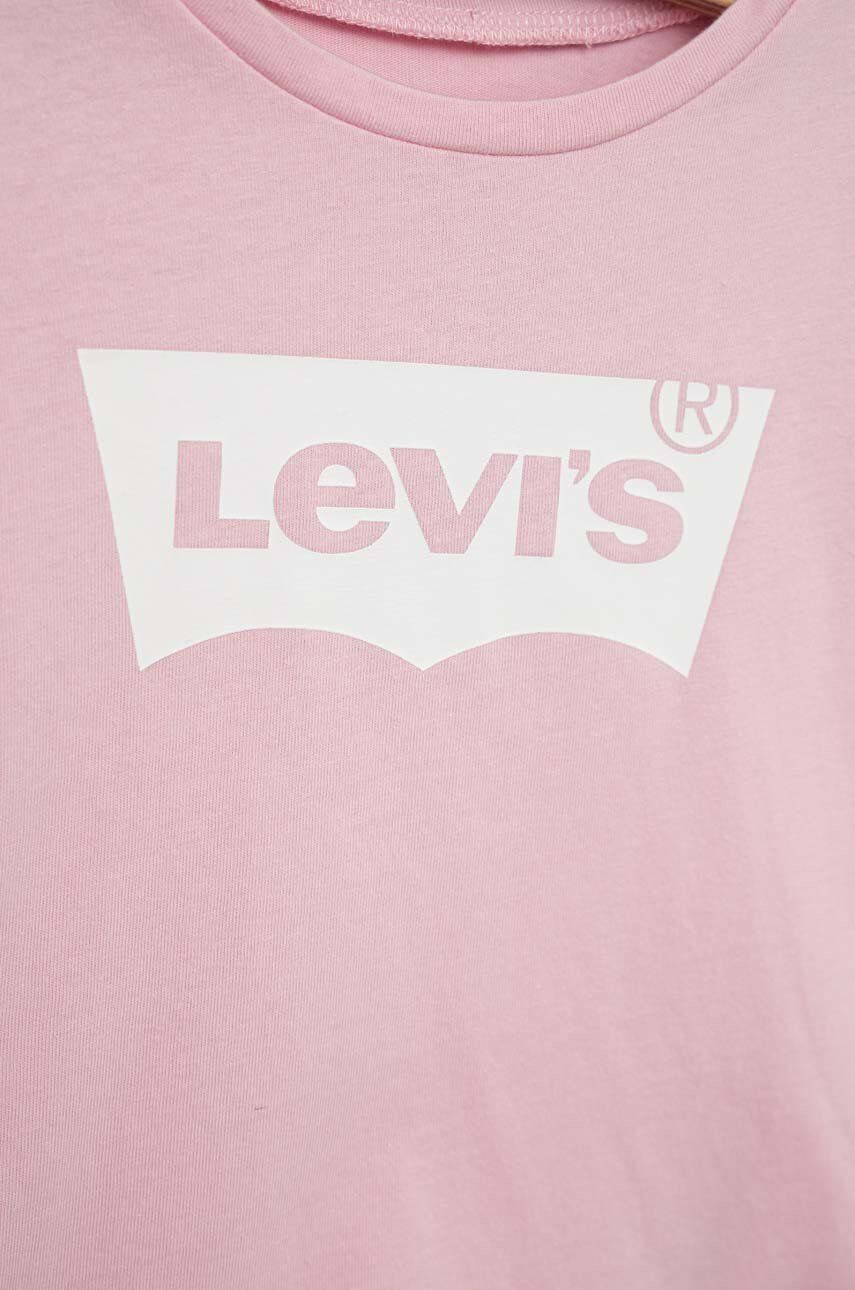 Levi's Детска блуза с дълги ръкави в розово - Pepit.bg