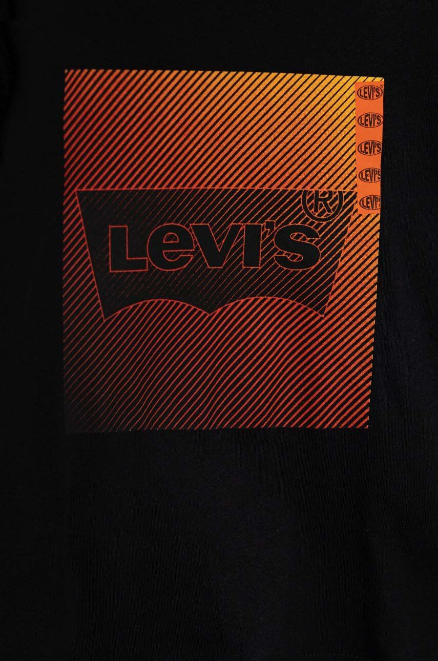 Levi's Детска блуза с дълги ръкави в черно с принт - Pepit.bg