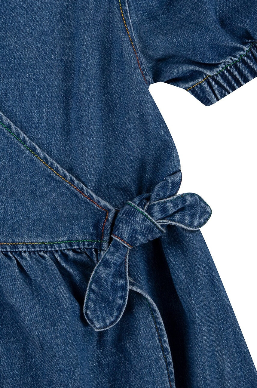 Levi's Детска дънкова рокля в тъмносиньо къс модел разкроен модел - Pepit.bg