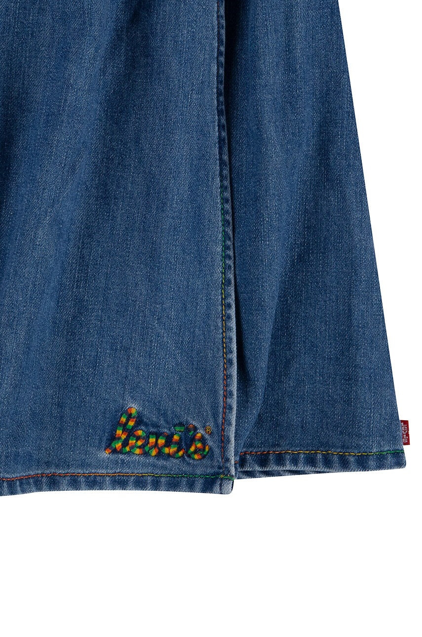 Levi's Детска дънкова рокля в тъмносиньо къс модел разкроен модел - Pepit.bg