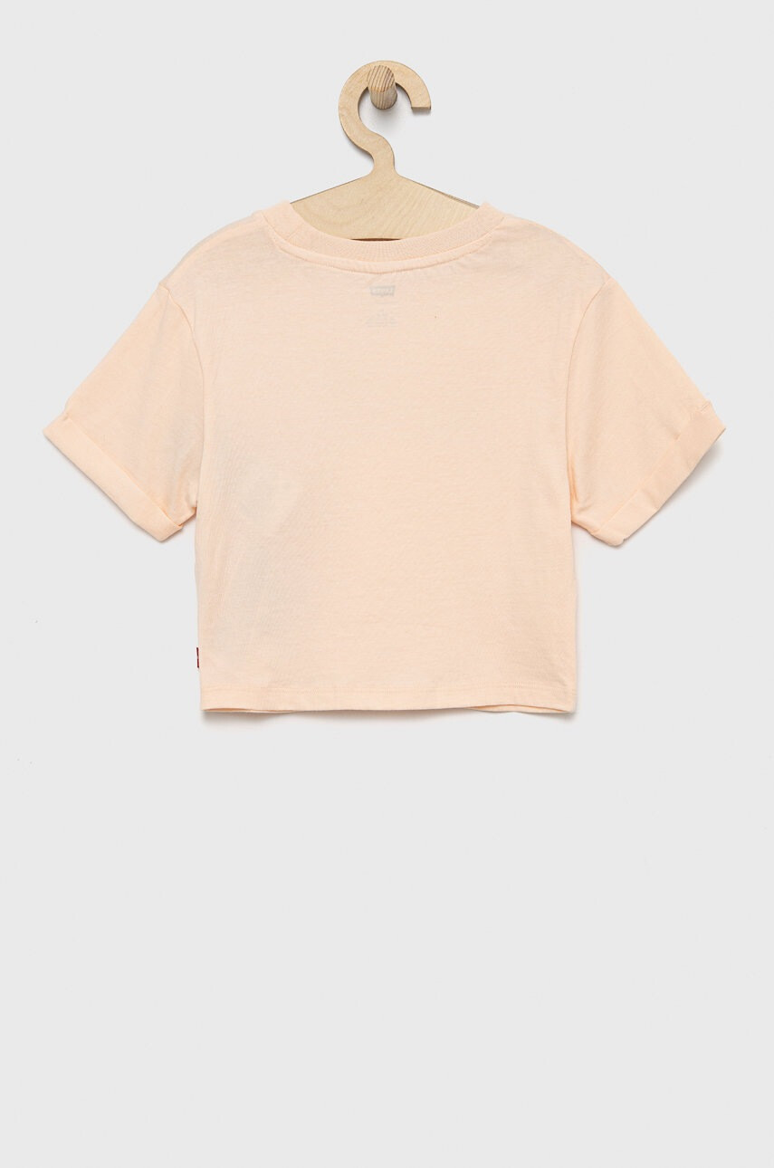Levi's Детска памучна тениска в розово - Pepit.bg