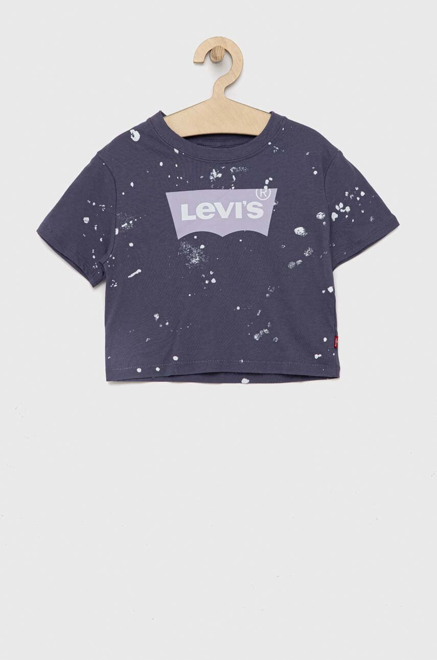 Levi's Детска памучна тениска в тъмносиньо - Pepit.bg