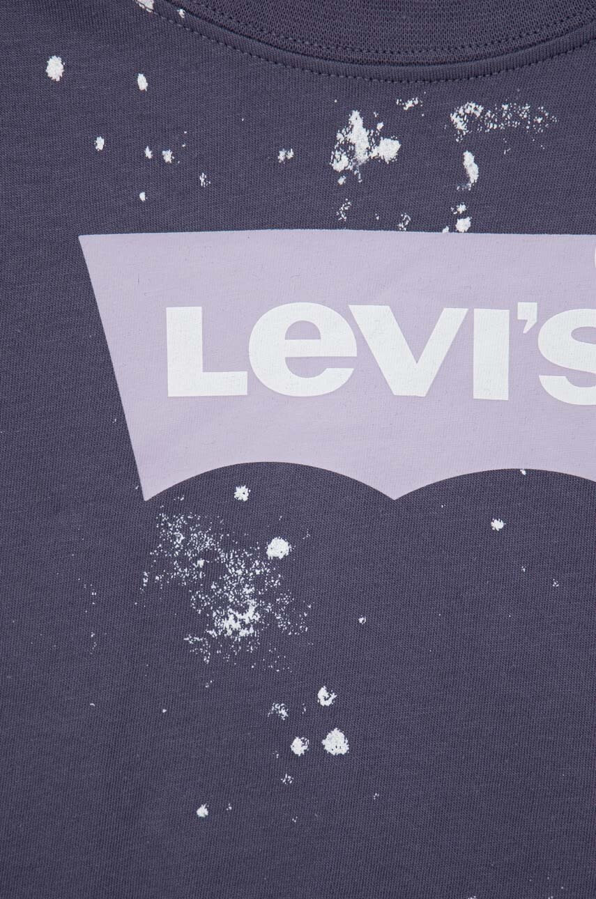 Levi's Детска памучна тениска в тъмносиньо - Pepit.bg