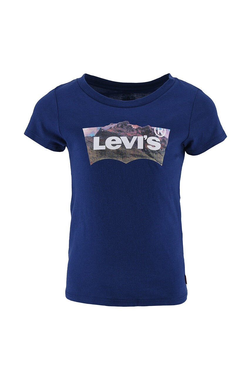 Levi's Детска памучна тениска в тъмносиньо - Pepit.bg