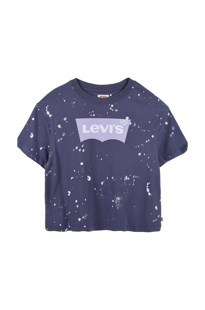 Levi's Детска памучна тениска в тъмносиньо - Pepit.bg