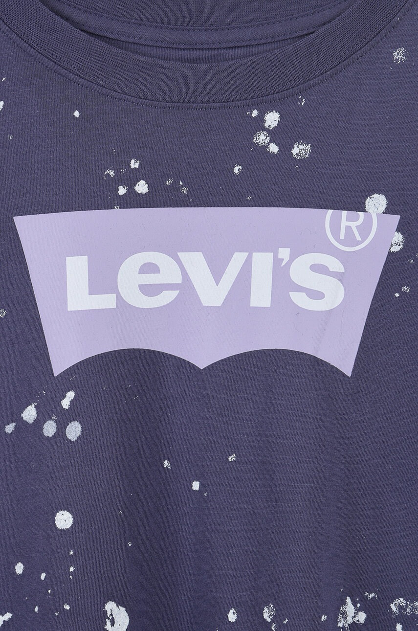 Levi's Детска памучна тениска в тъмносиньо - Pepit.bg