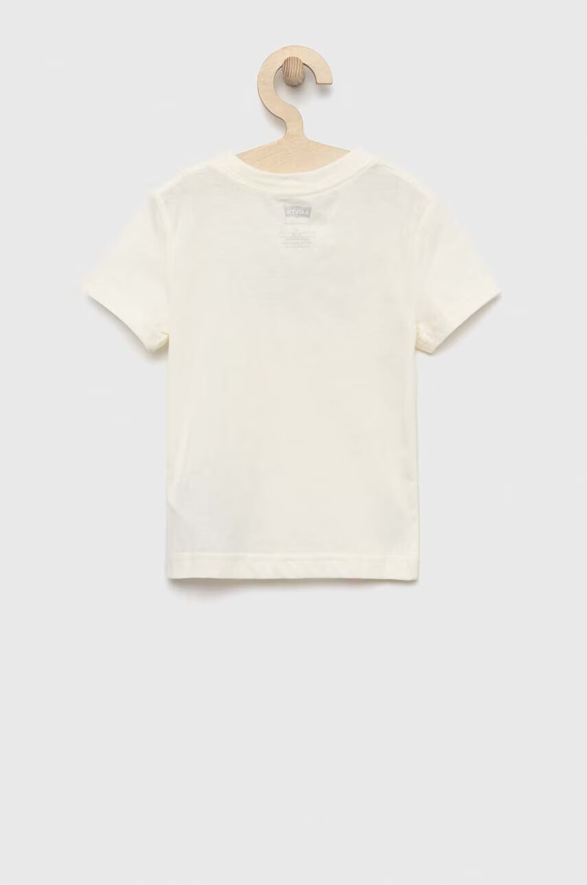 Levi's Детска памучна тениска в бежово с принт - Pepit.bg