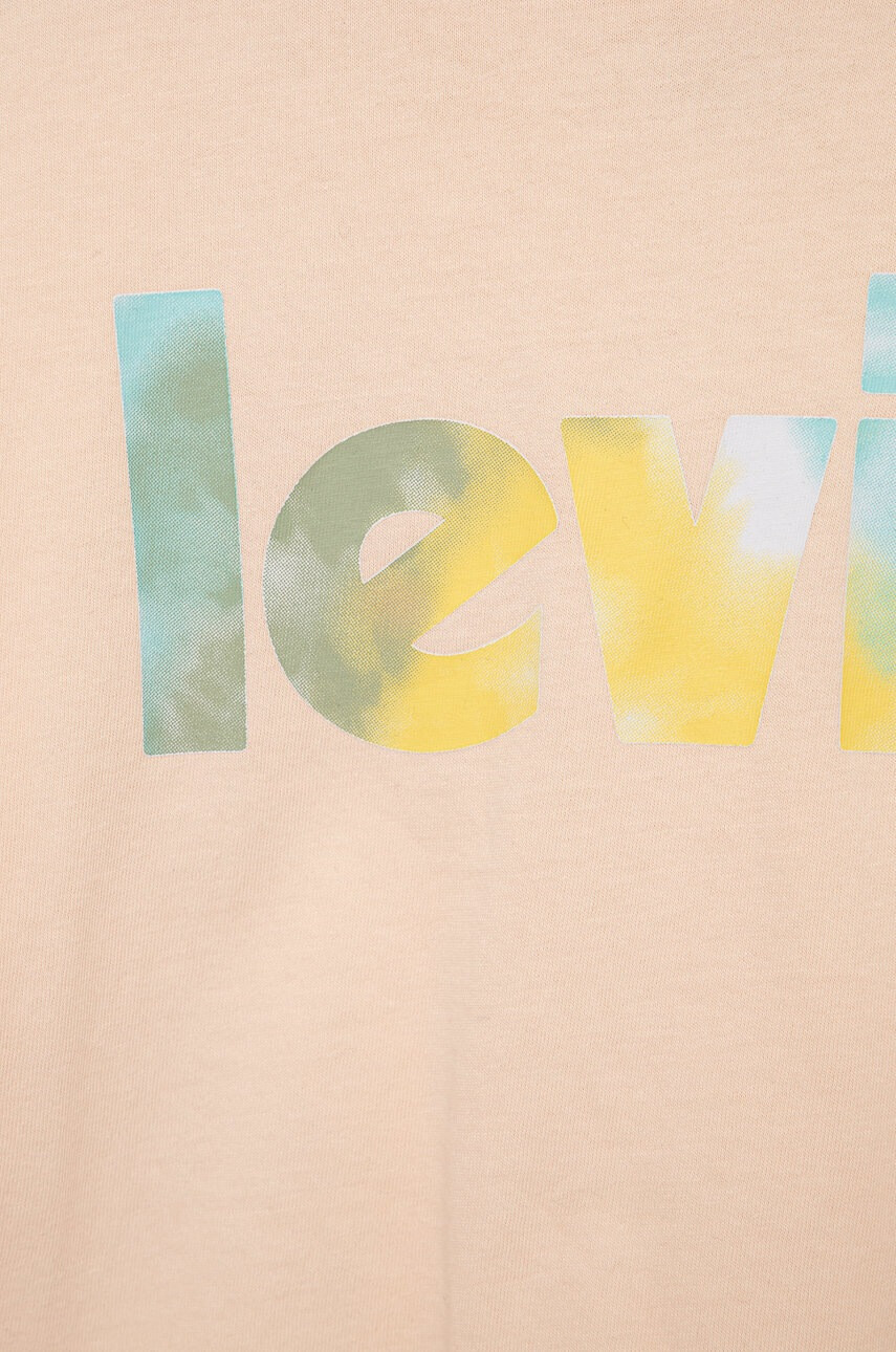 Levi's Детска памучна тениска в розово - Pepit.bg