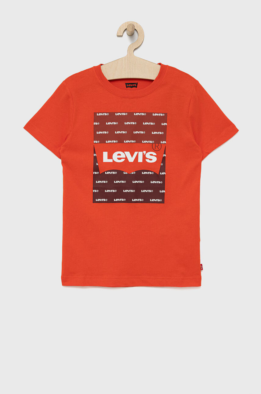 Levi's Детска памучна тениска в тъмносиньо - Pepit.bg