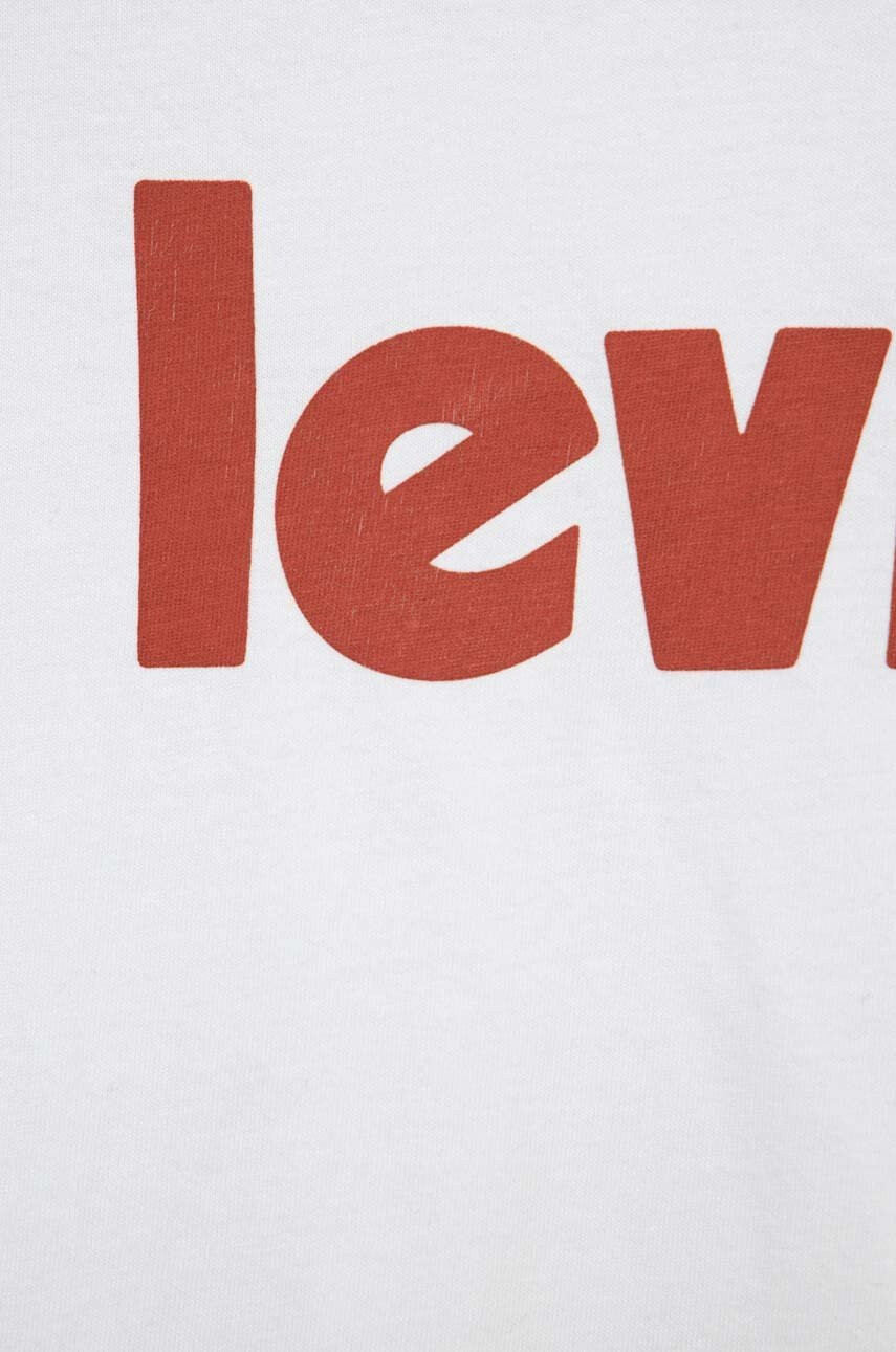 Levi's Детска памучна тениска в бяло - Pepit.bg