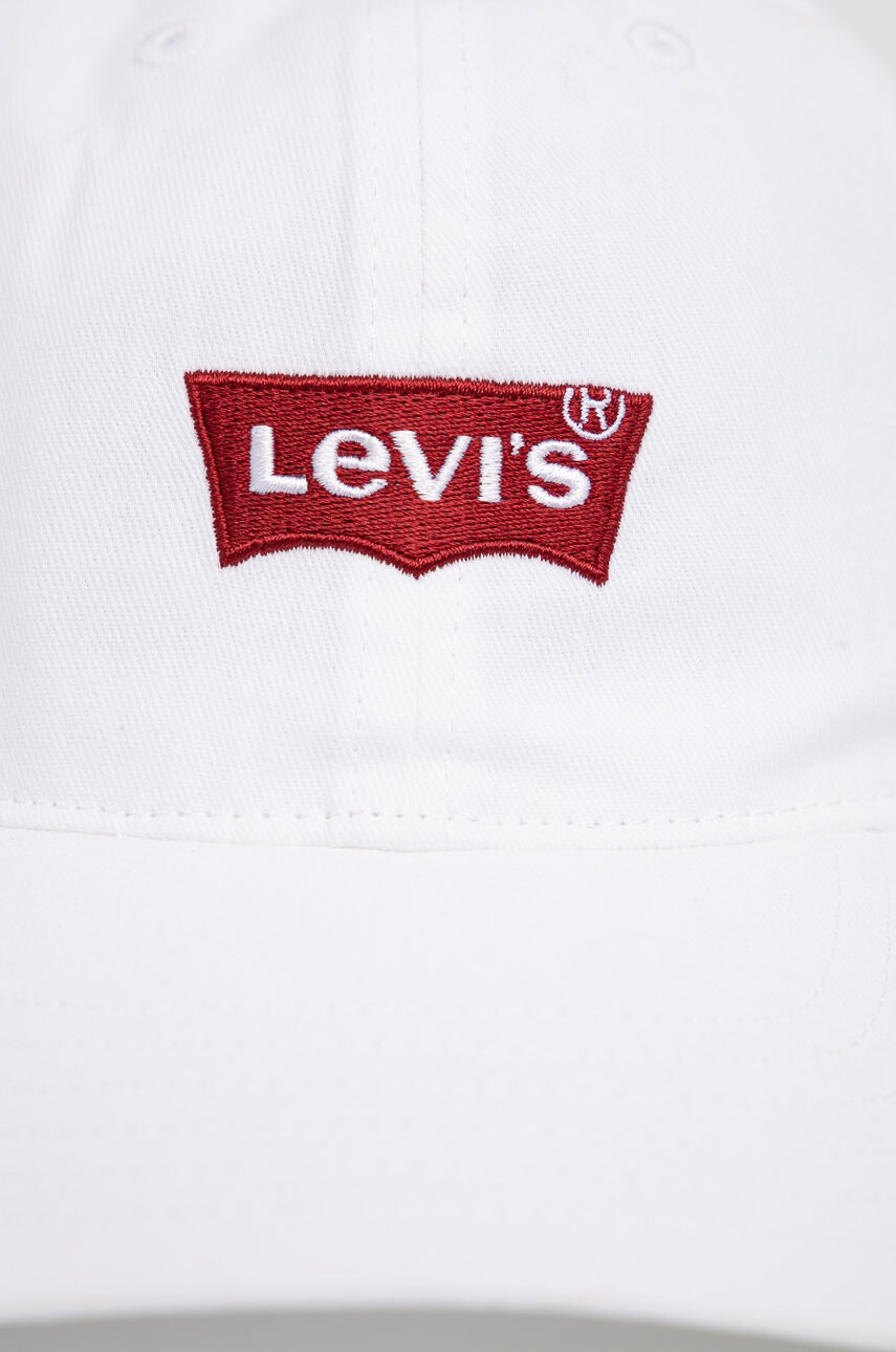 Levi's Детска шапка в бяло с апликация - Pepit.bg