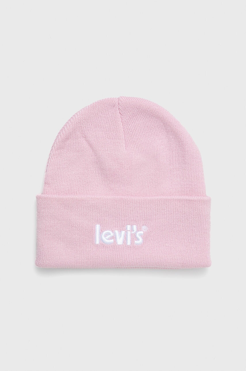 Levi's Детска шапка в розово - Pepit.bg