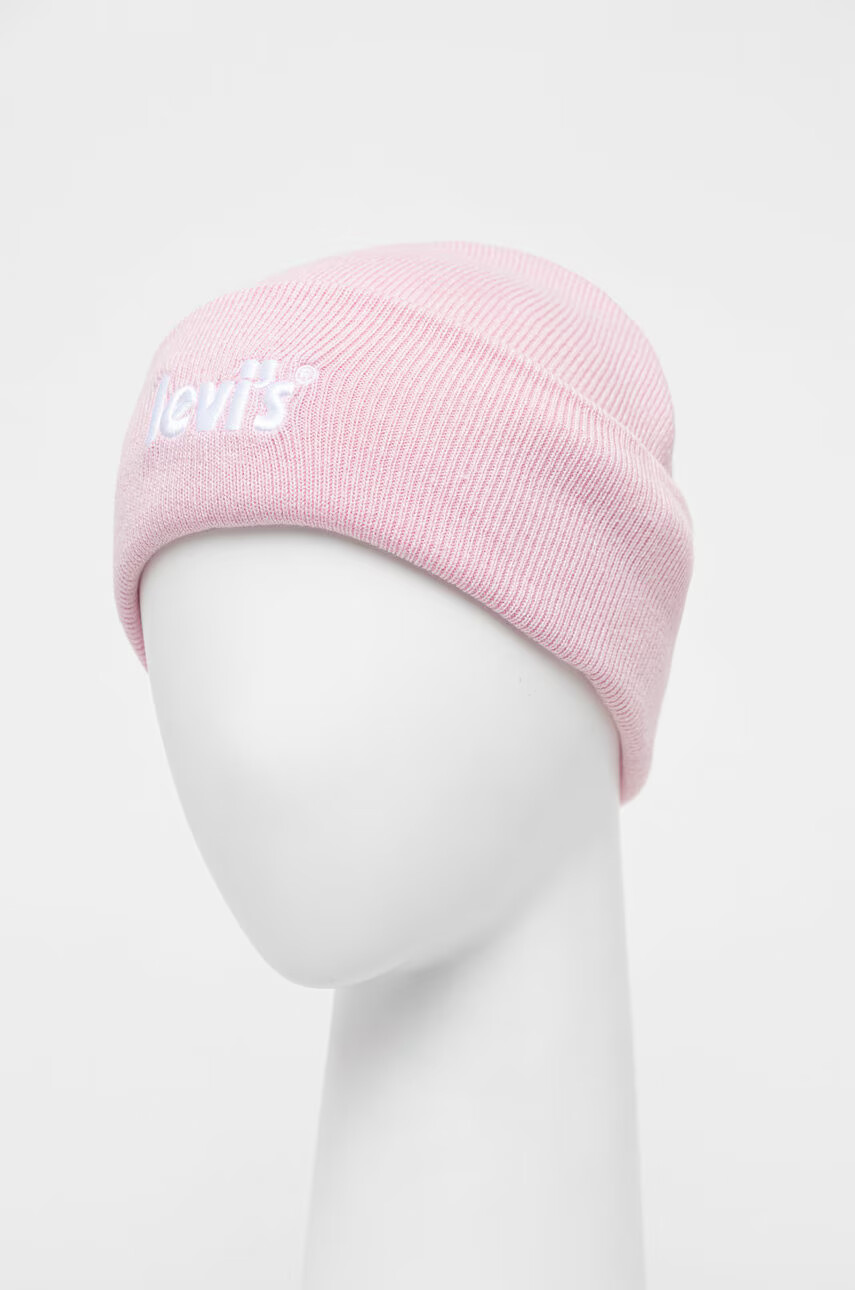 Levi's Детска шапка в розово - Pepit.bg