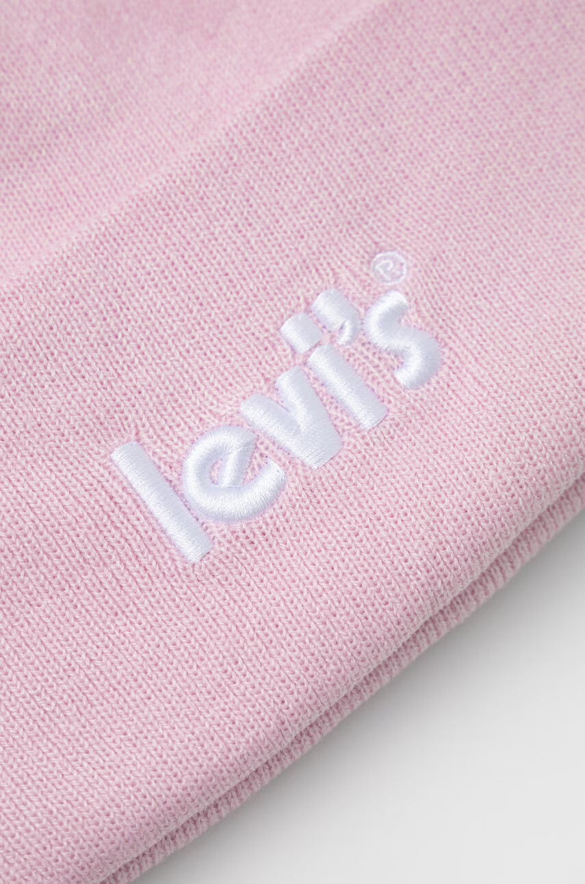 Levi's Детска шапка в розово - Pepit.bg