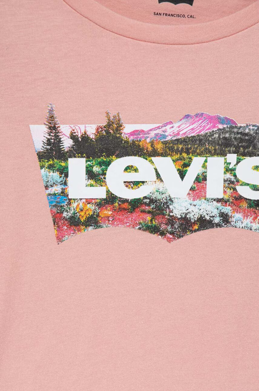 Levi's Детска тениска в розово - Pepit.bg