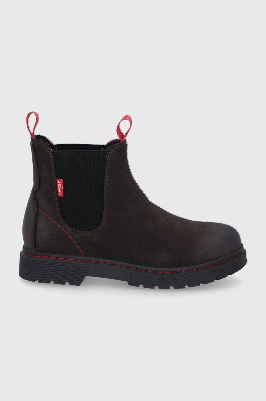 Levi's Детски челси боти в кафяво - Pepit.bg