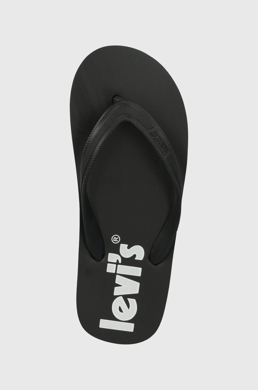 Levi's Детски джапанки в черно - Pepit.bg