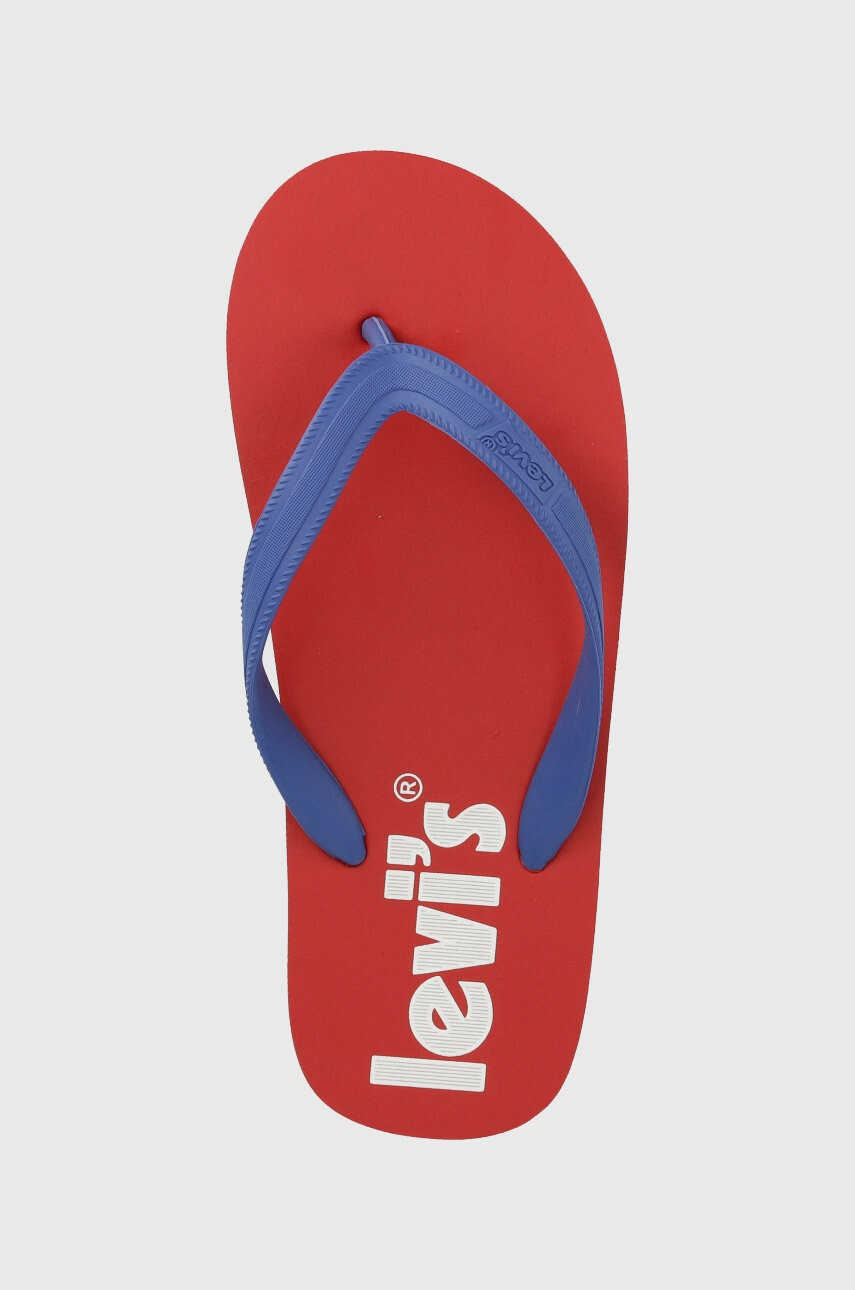 Levi's Детски джапанки в червено - Pepit.bg
