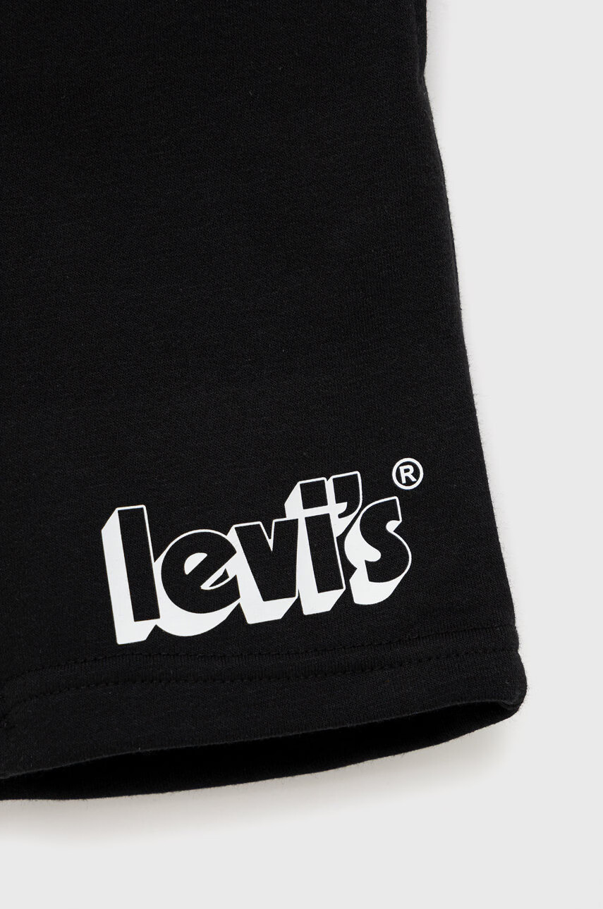 Levi's Детски къси панталони в черно с регулируема талия - Pepit.bg
