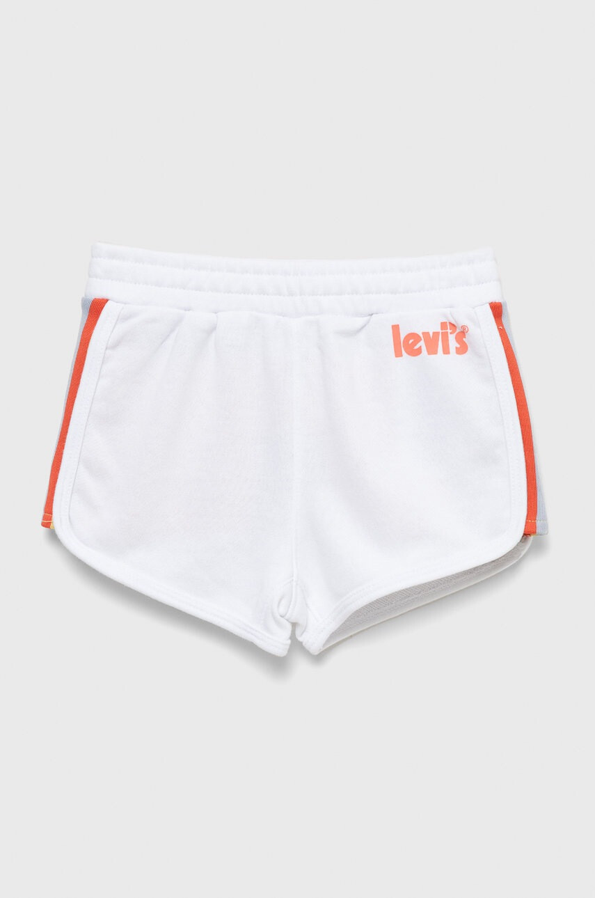 Levi's Детски къси панталони в бяло с апликация - Pepit.bg