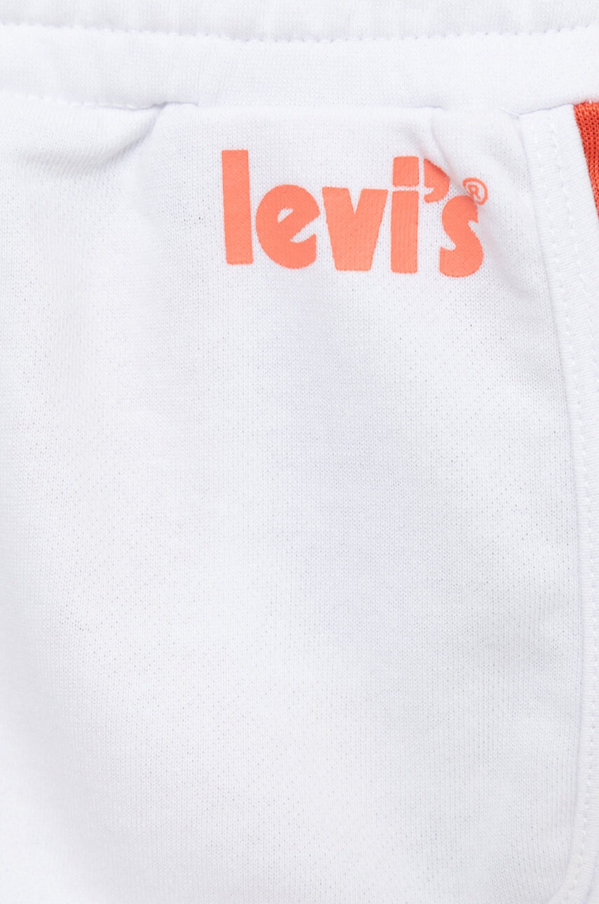 Levi's Детски къси панталони в бяло с апликация - Pepit.bg