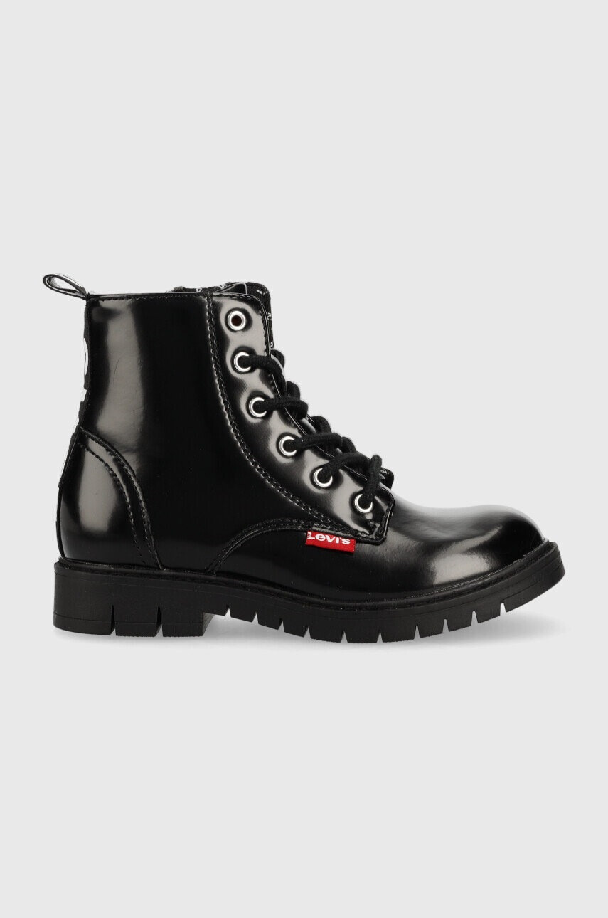 Levi's Детски кубинки в черно - Pepit.bg