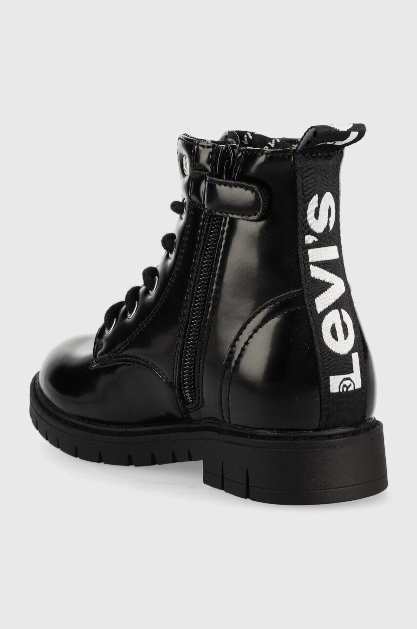 Levi's Детски кубинки в черно - Pepit.bg