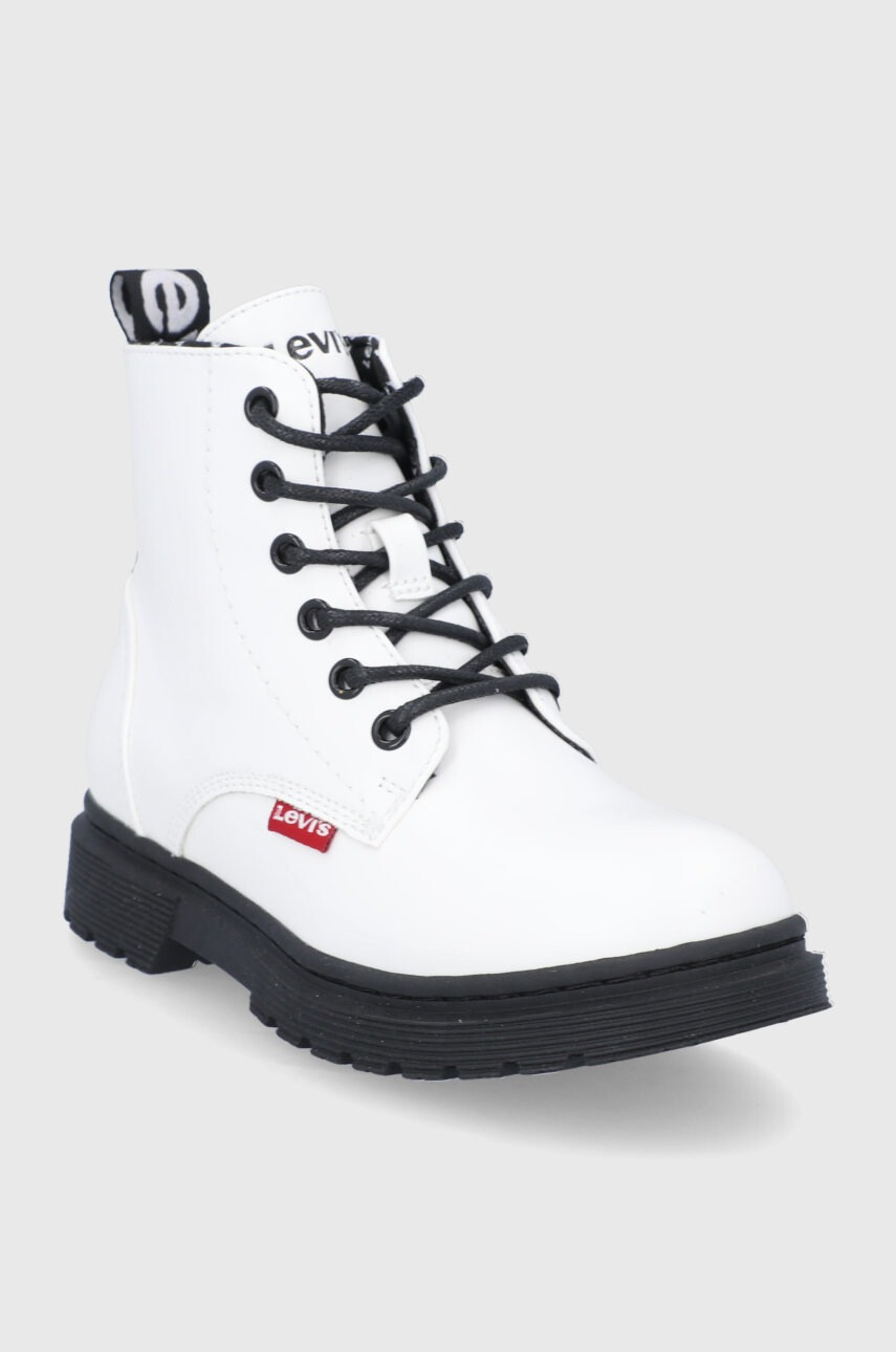 Levi's Детски кубинки в бяло - Pepit.bg